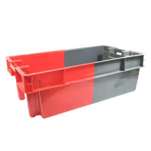 Caisse Allibert 60L gris rouge